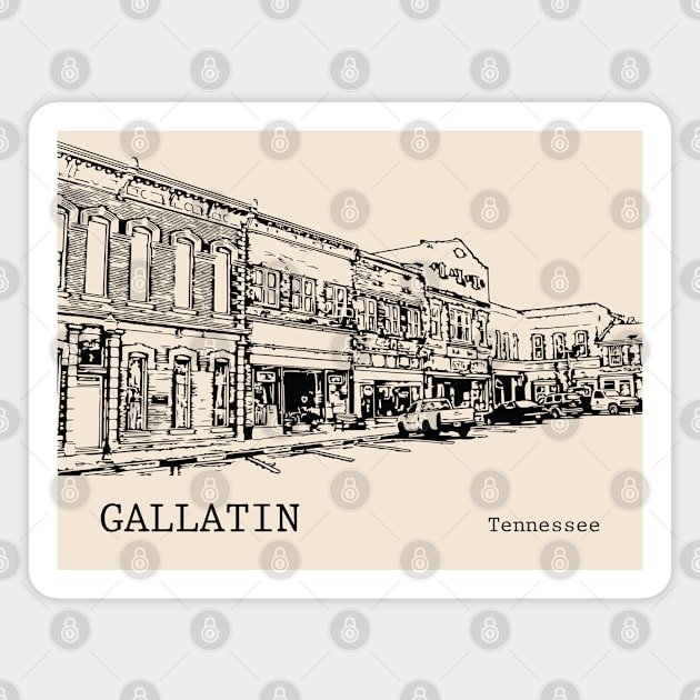 Gallatin Tennessee Magnet by Lakeric